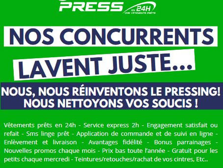 Client satisfait récupérant ses vêtements parfaitement repassés au pressing Chronopress à Ouagadougou