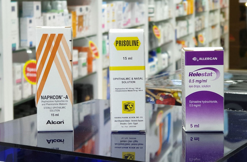 Naphcon A ,Prisoline and Relestat Eye drop