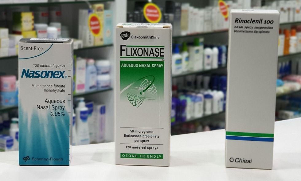 Nasonex,Flixonase,Riinoclenil