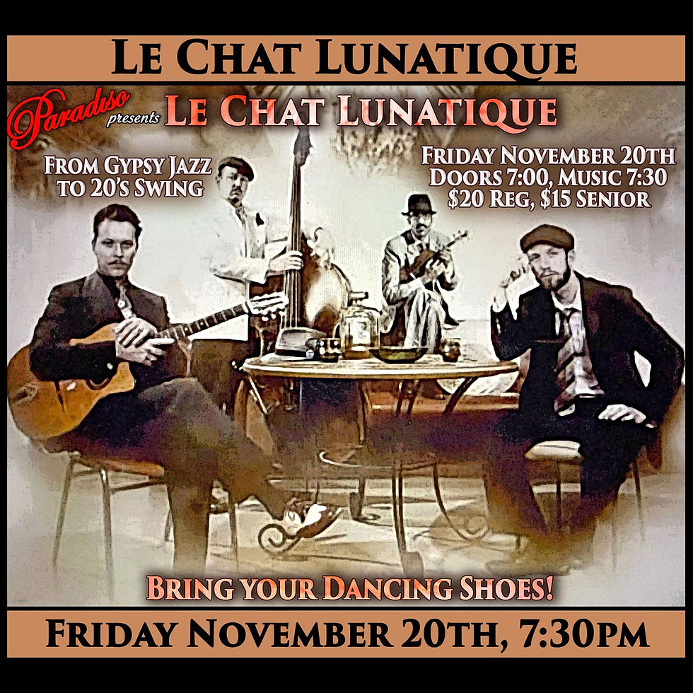 Le Chat Lunatique - Gypsy Jazz to 20's Swing
