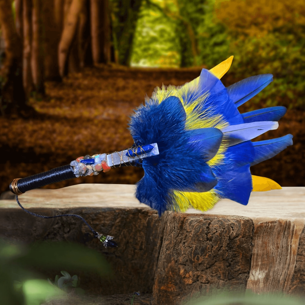 Smudge Wand - Blue and Gold Macaw