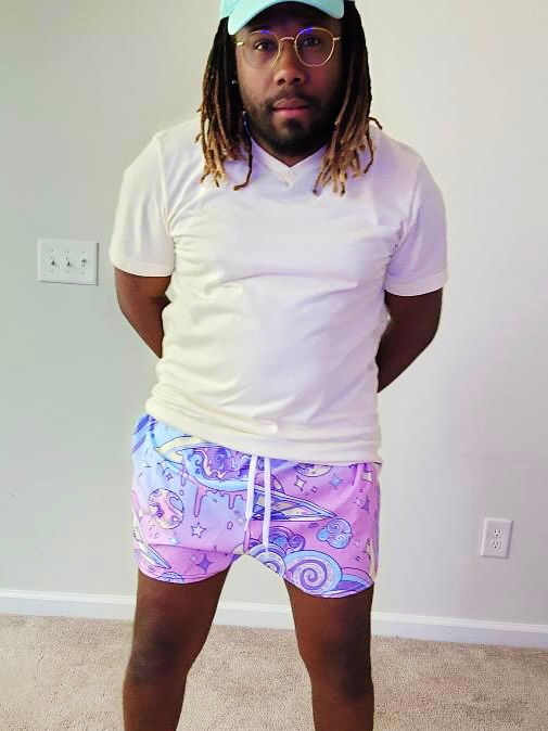 Thumbnail: Interstellar Cosmic Trip Women’s Recycled Athletic Shorts