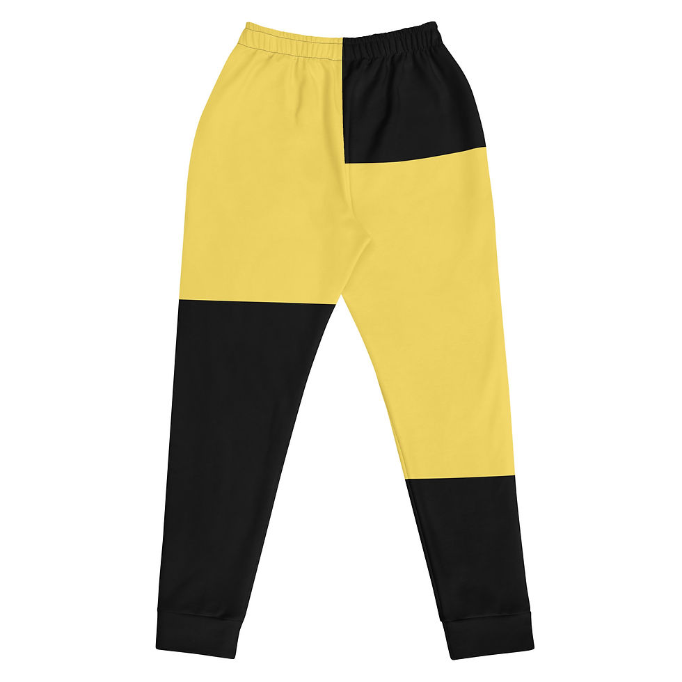 Thumbnail: Happy Black and Yellow Women's Joggers