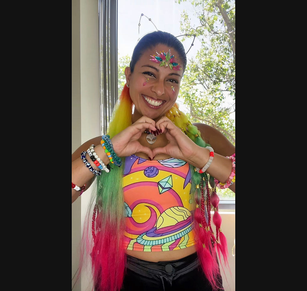 Thumbnail: Trippy Space-out Crop Top