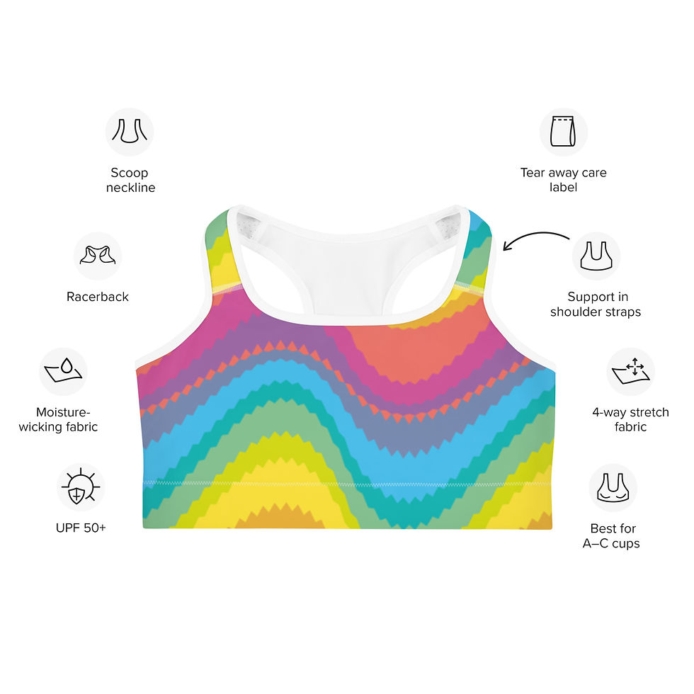Thumbnail: Rainbow Sports bra