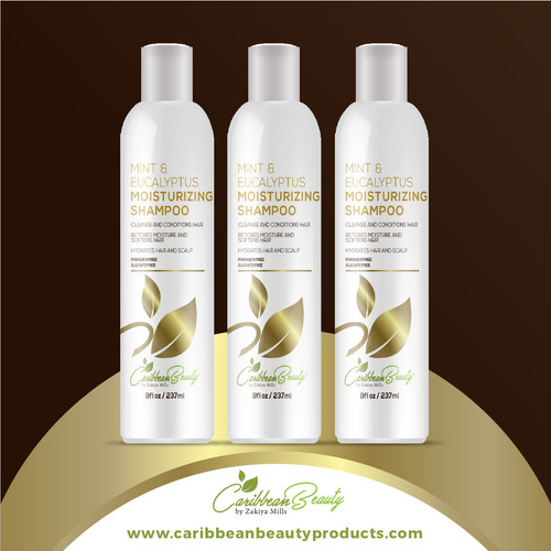 Mint and Eucalyptus Moisturizing Shampoo Caribbean Beauty