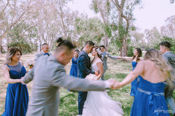 fun creative wedding photo