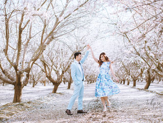 Kim + James | Engagement Session | Almond Blossom