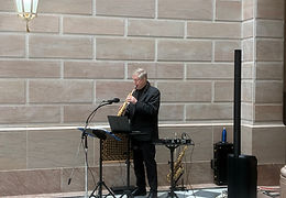 Playing Soprano Saxophone at Hartford City Hall.jpeg