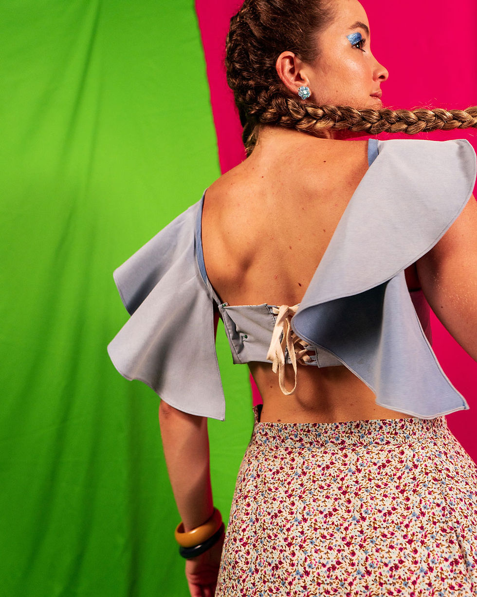 Miniatura: Cropped Dupla Face com Alças