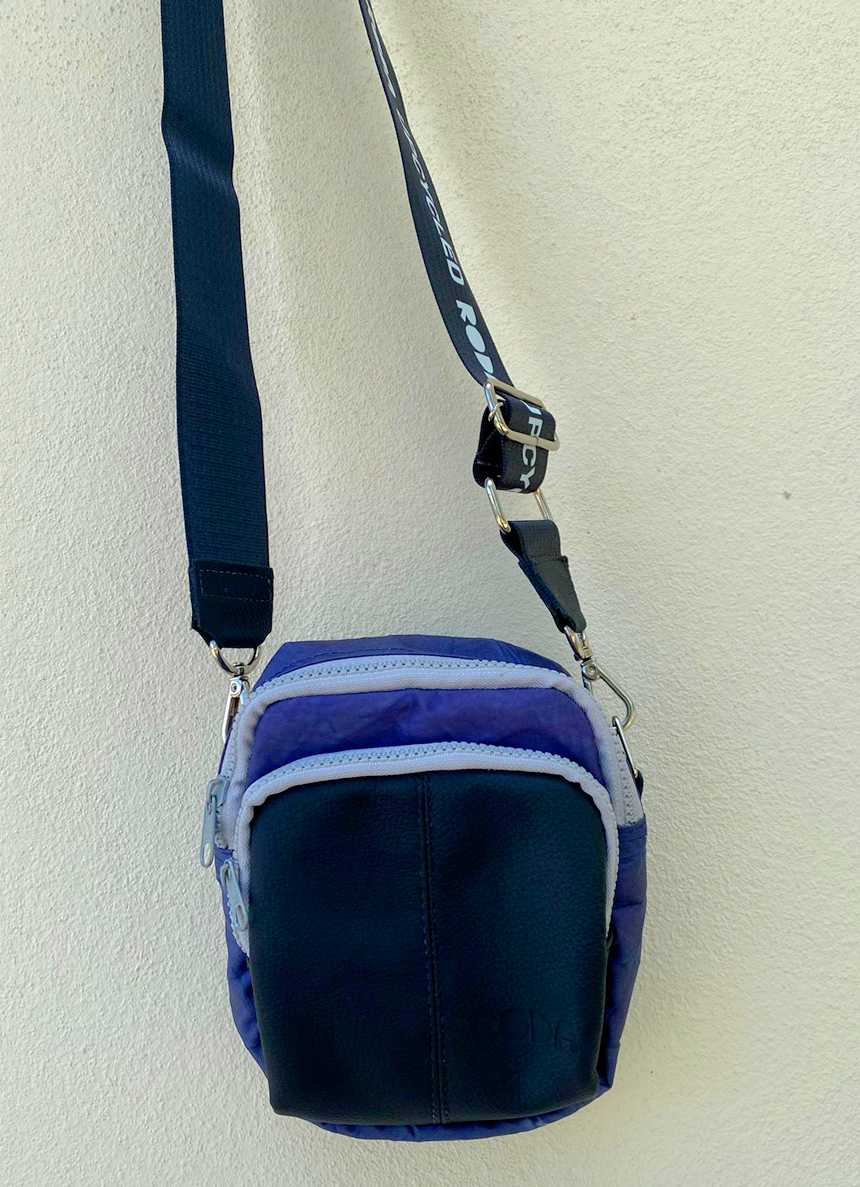 Miniatura: Shoulder bag retangular couro + airbag