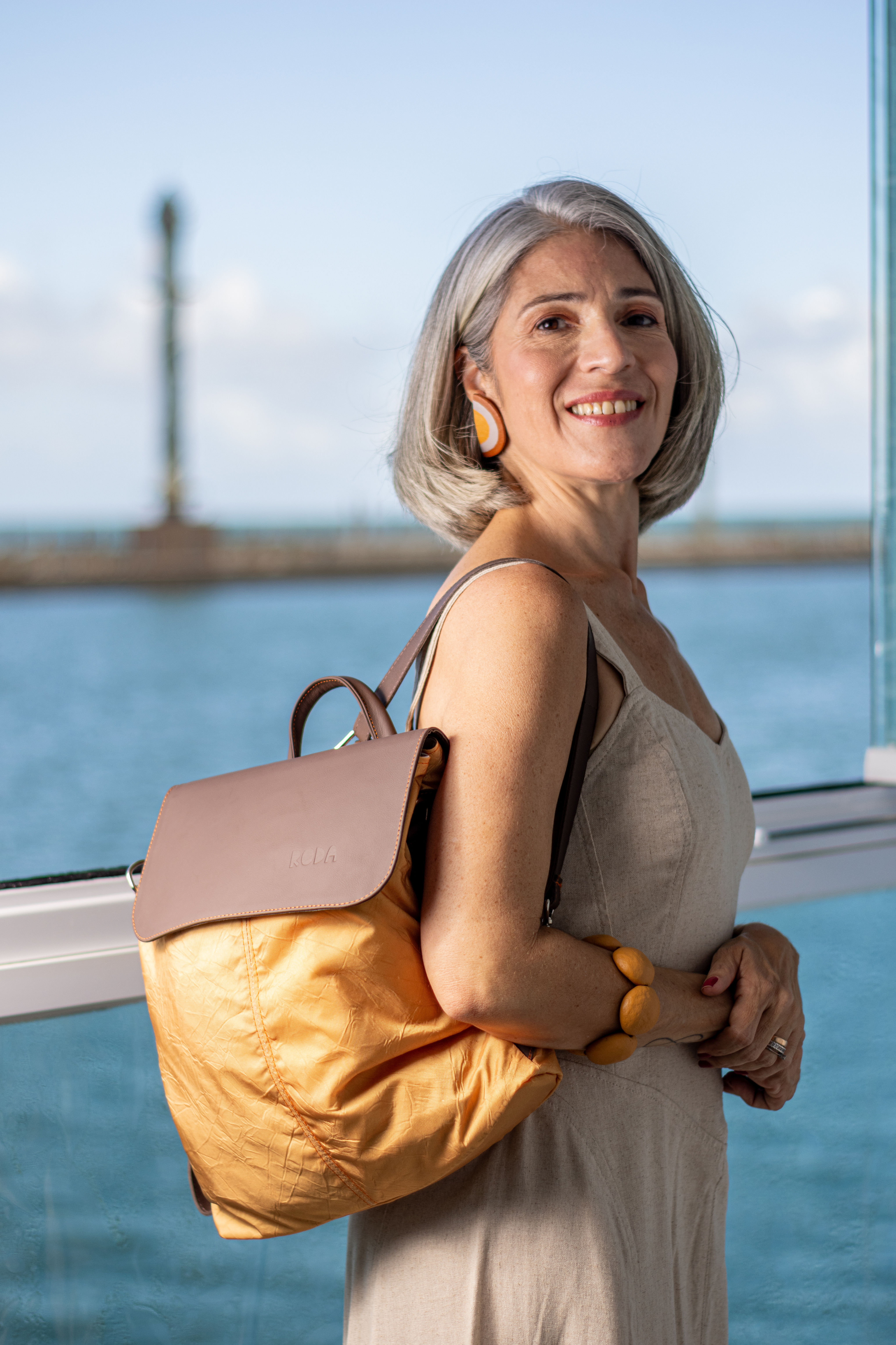 Bolsa/Mochila Couro + Airbag