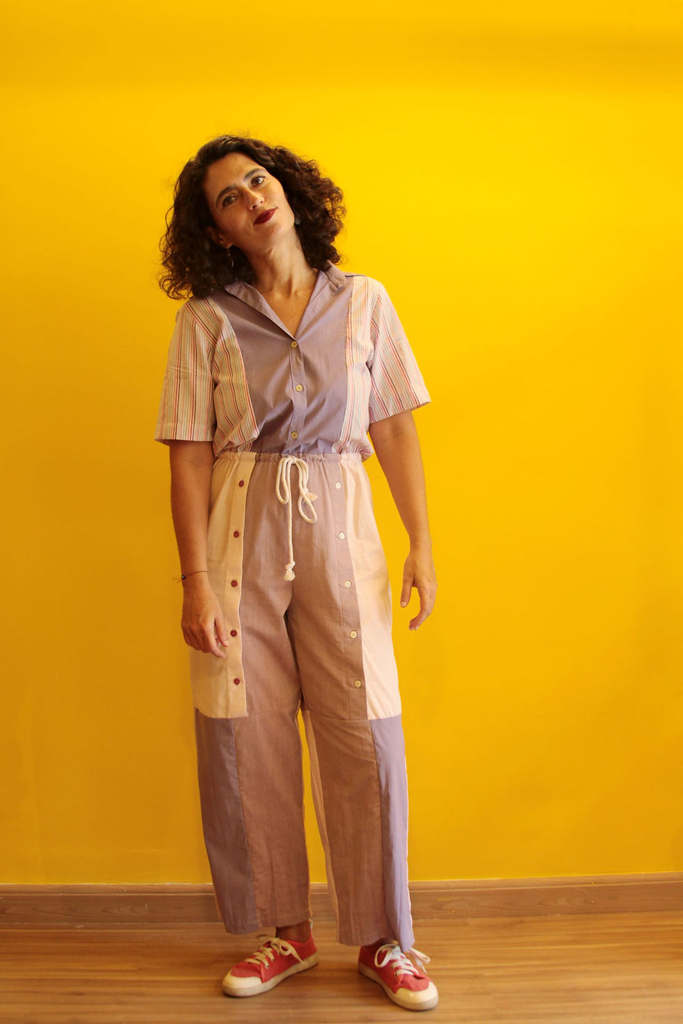 Miniatura: Macacão de Botões Longo