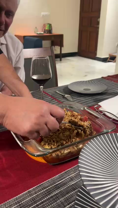 Apple, pear, and blackberry crumble