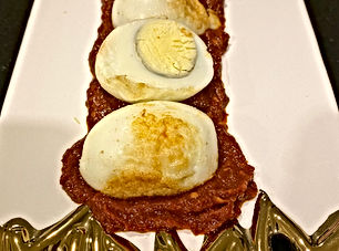 Eggs in chilli sauce (Sambal telur)