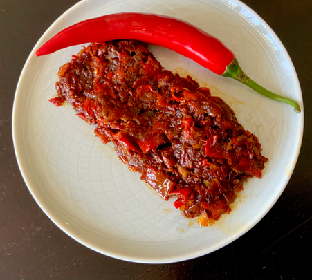 Caramelised shallot sambal (Sambal bawang)