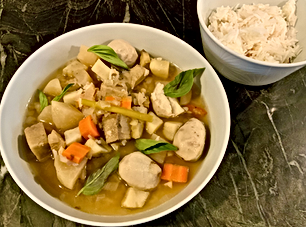 Thai-style roasted root vegetable casserole