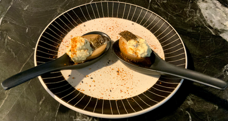 Deviled Thai million-year eggs (Kai Palow)