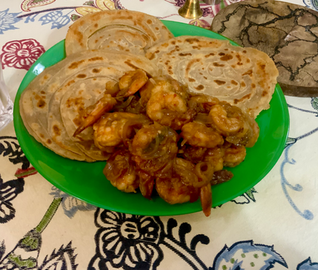 Malay tamarind prawns