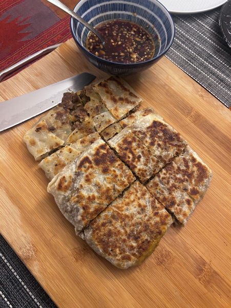 Indonesian stuffed bread (Martabak)