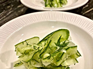 Baltic radish, cucumber and dill salad