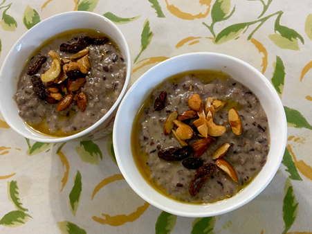Assamese black rice pudding (Chak hao amubi kheer)
