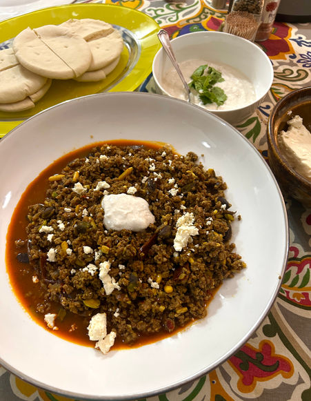 Deconstructed kebab  (Shakshukit)