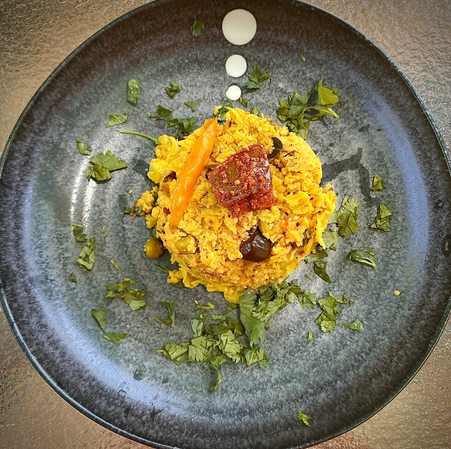 Cabbage and Pea rava uppuma or Savory semolina with cabbage and peas. And some variations.