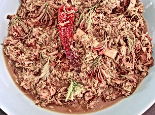 Hyderabadi lamb with tender tamarind leaves (Chingur gosht)