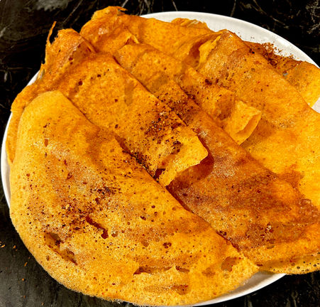 Spicy dosai from Tamil Nadu (Kaara dosai)