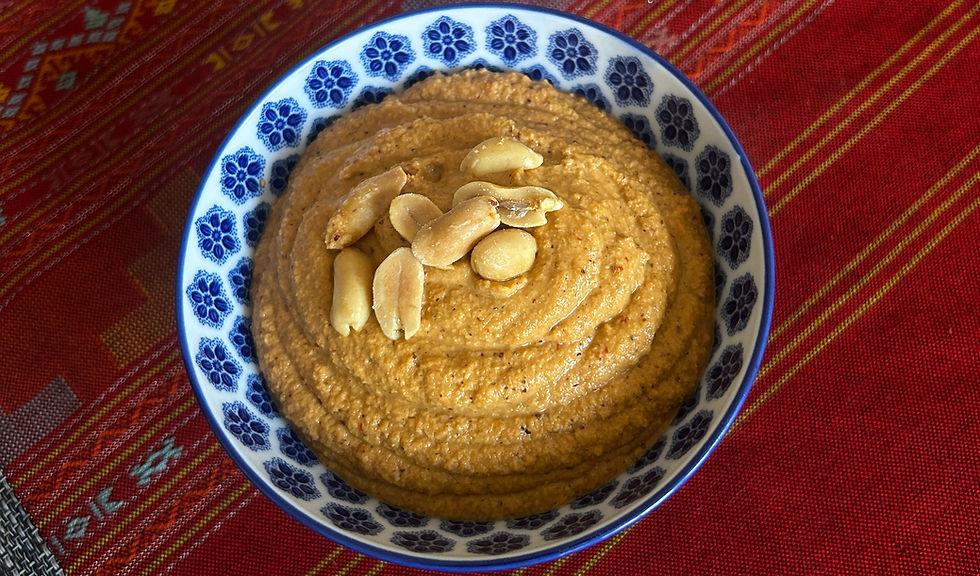 Peanut chutney from Karnataka (Verkadalay chutney)
