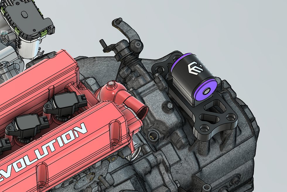 Thumbnail: Evo 7 / 8 / 9 Gear Mount Side View