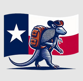 An armadillo rucking