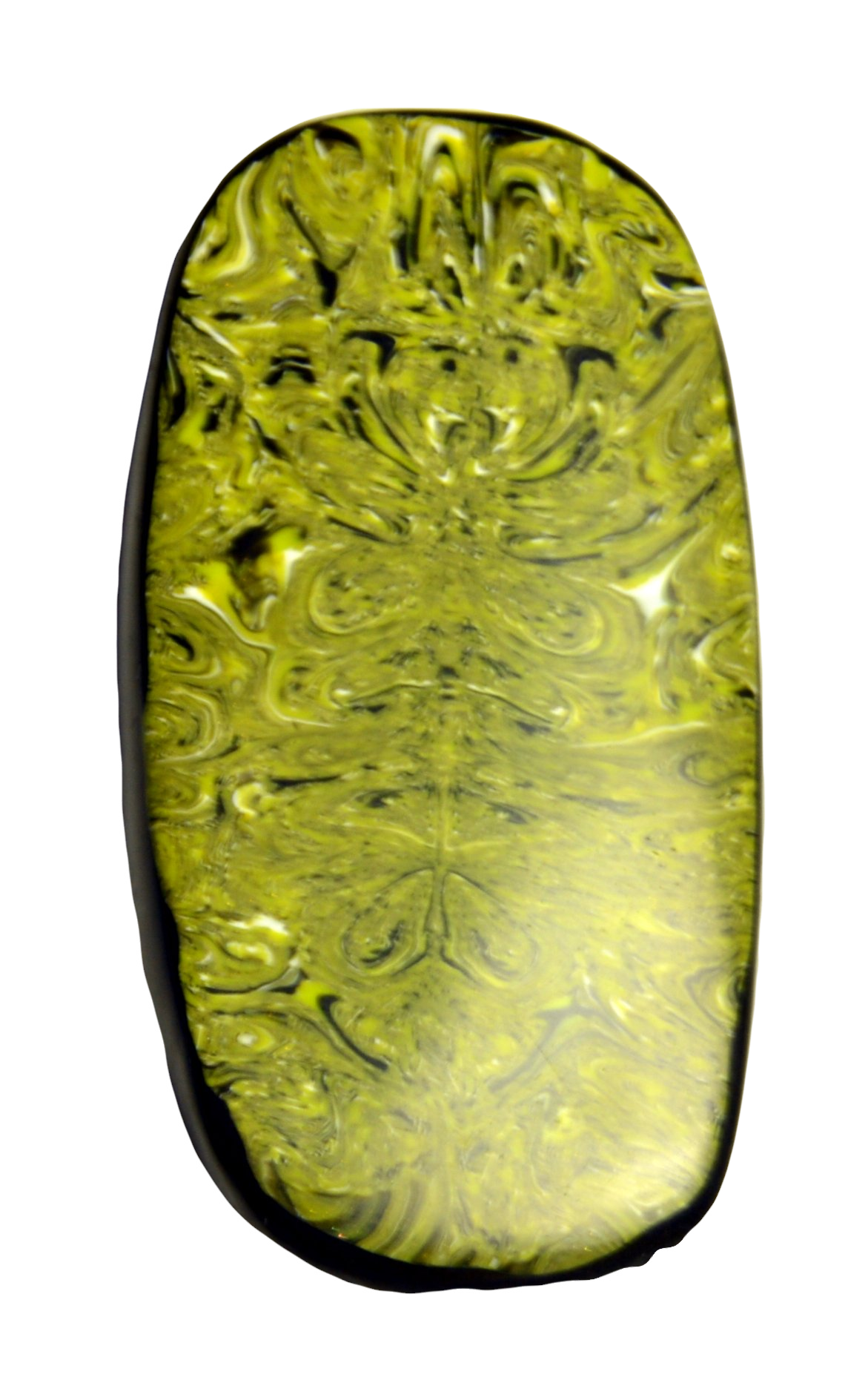 Mokume Gane Green Brooch