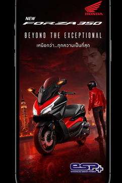 โปรโมชั่นผ่อนมอเตอร์ไซค์ Honda Forza350 ดาวน์น้อย ผ่อนยาวสูงสุด 48 งวด ดอกเบี้ยพิเศษ 6.5%