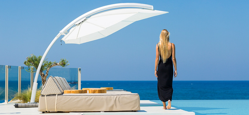lüks güneş şemsiyeleri, lüks güneş şemsiyesi