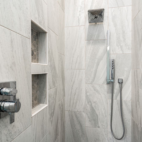 Custom luxury tile bathroom designs, tile shower and tub, Columbia SC, custom home