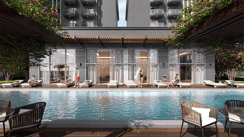 Pool Deck at The Grand Midori Ortigas (Artist’s Perspective)