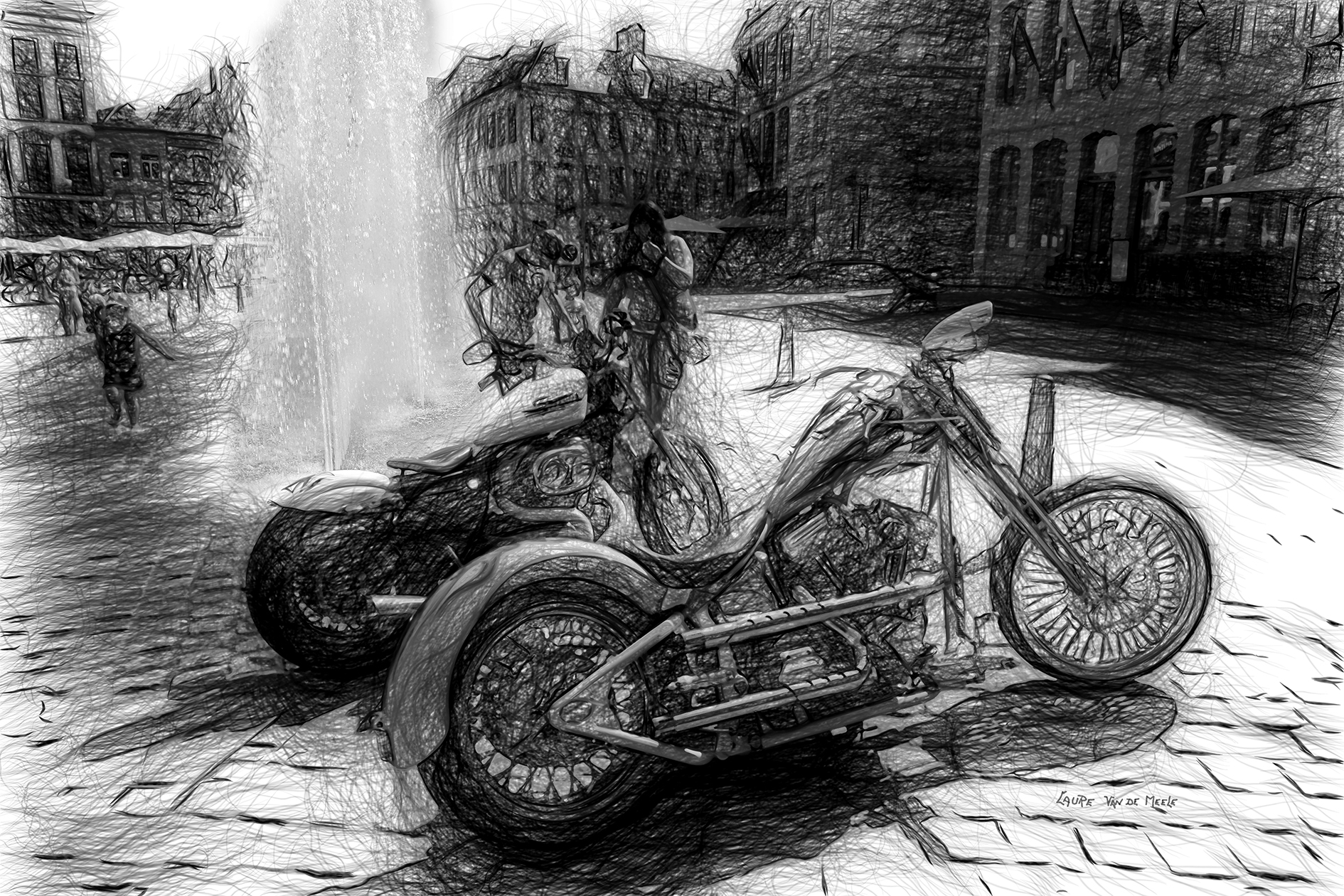 Noir Blanc Peintures Photographies