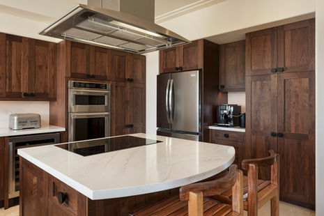 Luxury penthouse kitchen vacation rental home at Hualalai on the Big Island of Hawaii with ocean view