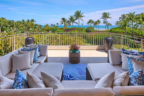 Luxury penthouse vacation rental home at Hualalai on the Big Island of Hawaii with ocean view