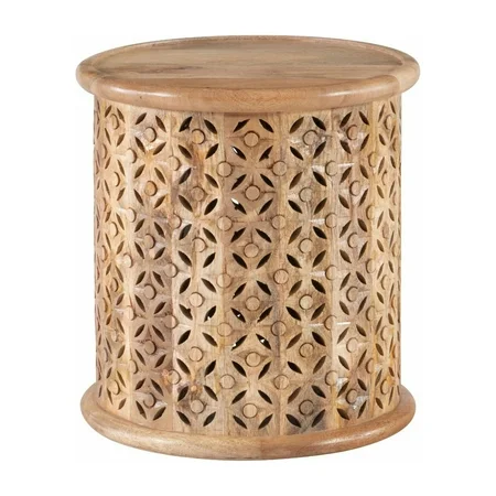 Powell Inora Round Side Table - Natural