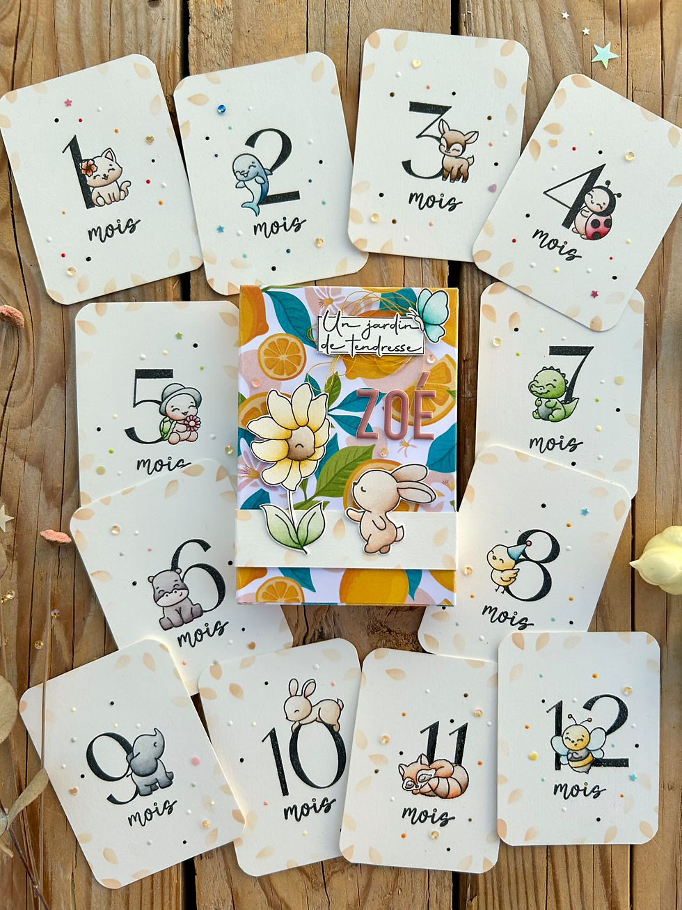Miniature : Planche de tampons clears Copains des fleurs - réédition