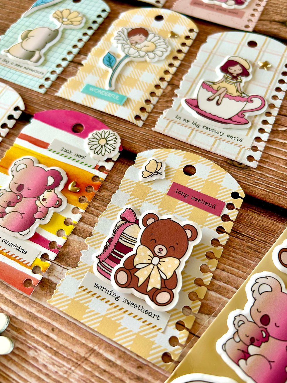 Thumbnail: Puffy Stickers Les Petits Bonheurs de la Vie