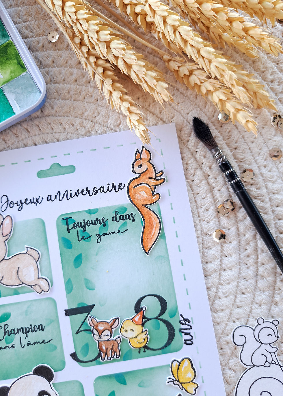 Miniature : Planche de tampons clears Les mots sportifs