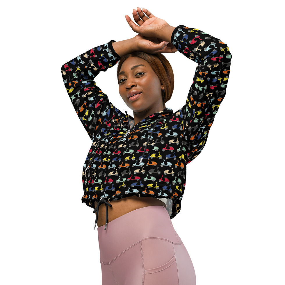 Thumbnail: Vintage Vespa Women’s cropped windbreaker