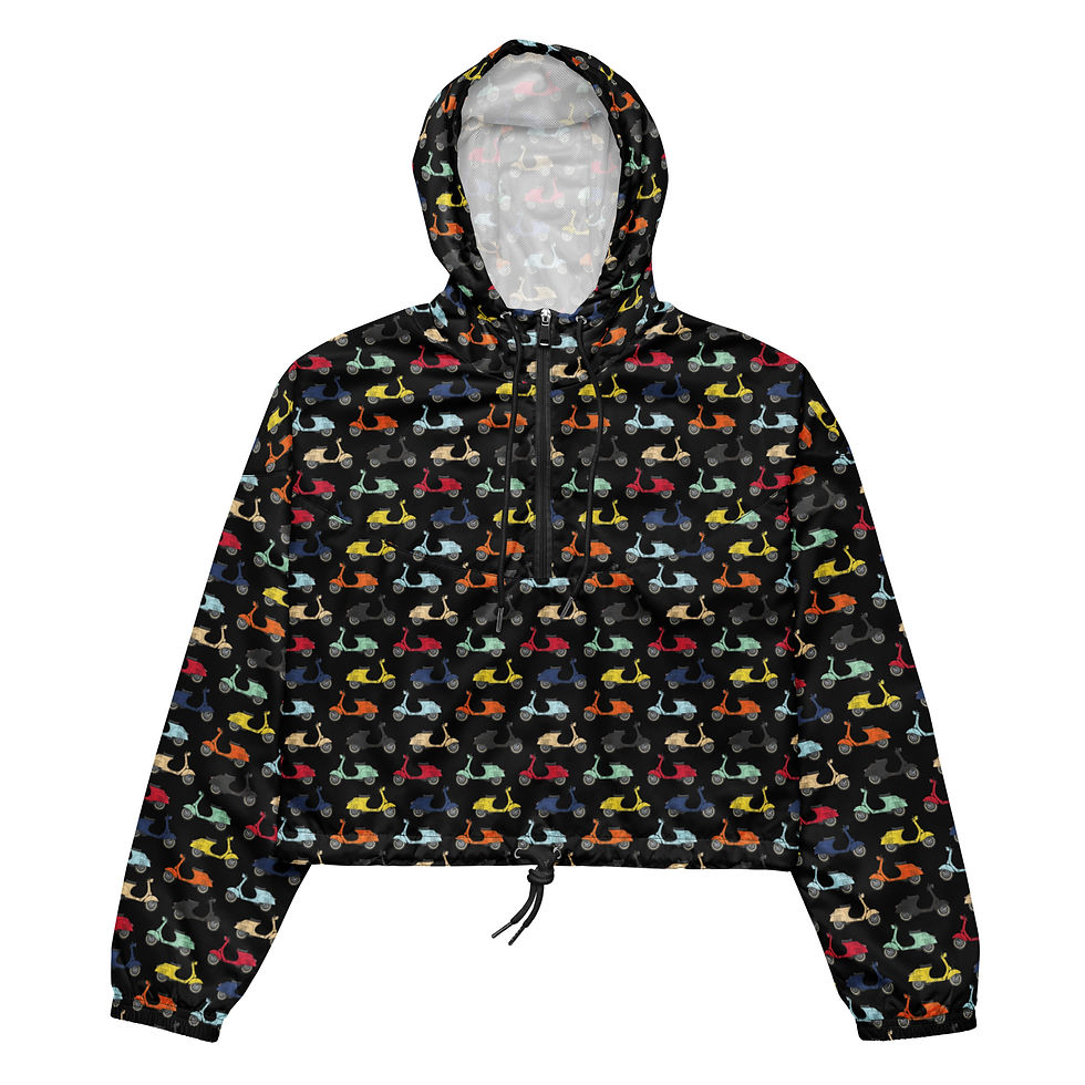 Thumbnail: Vintage Vespa Women’s cropped windbreaker