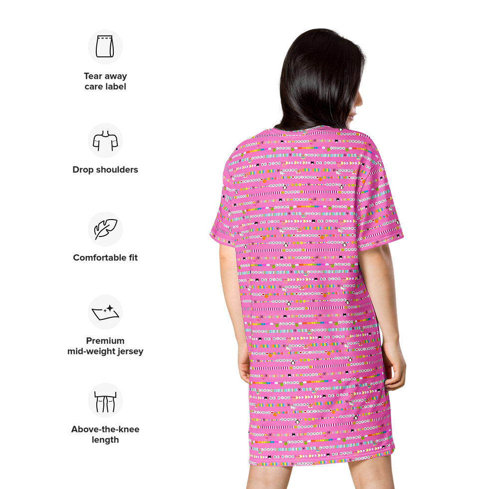 Thumbnail: Friendship Bracelet - T-shirt dress