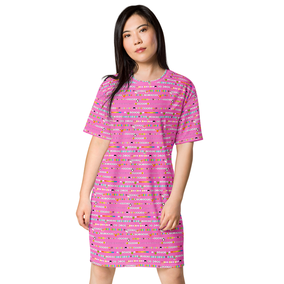 Thumbnail: Friendship Bracelet - T-shirt dress