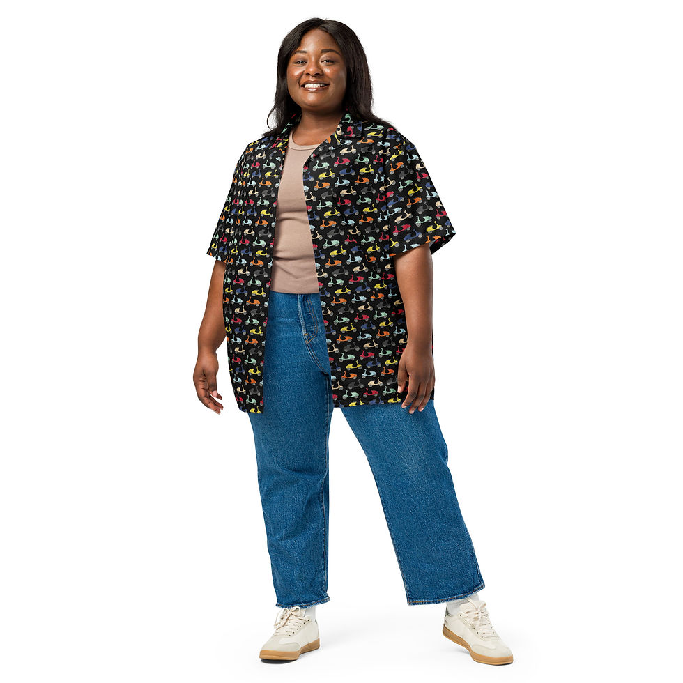Thumbnail: VINTAGE VESPA - All-Over Print Unisex Button Shirt